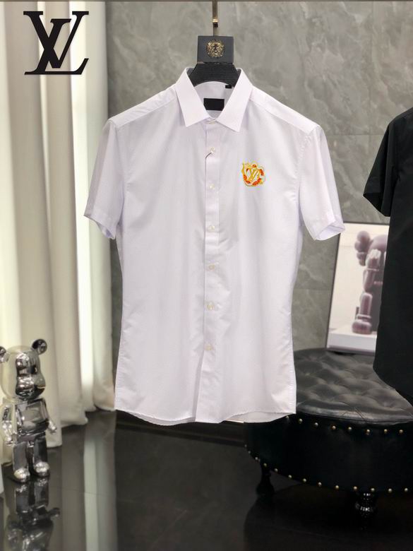 Louis Vuitton Short Sleeve Shirt Mens ID:20240614-156